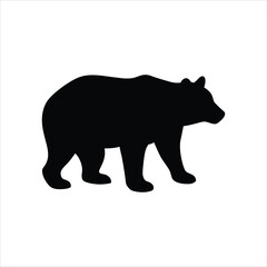 American black bear silhouette