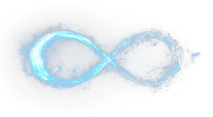 Limitless endless symbol of infinity for business and technology design.
