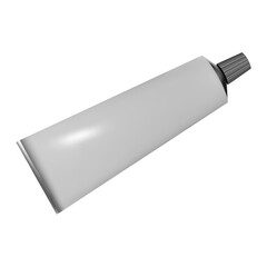 Realistic blank tube mockup for various products like cream, ointment or shampoo. Closed package with cap. Vector illustration isolated on white background. Professional presentation.