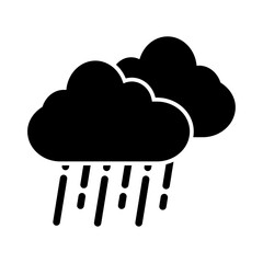 Cloud and rain weather flat icon logo illustration vector isoalated, suitable for web design , logo , app and more