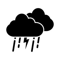 Cloud and rain weather flat icon logo illustration vector isoalated, suitable for web design , logo , app and more
