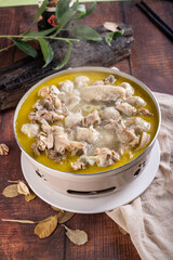 Comforting Chinese Chicken Soup In Bowl