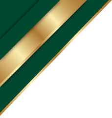 Emerald Green and Gold Abstract Geometric Background