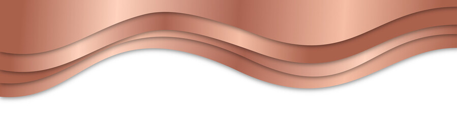 Rose Gold Waves Abstract Background