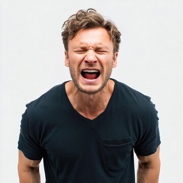 Aggressive expression of frustration and anger.