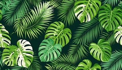 Tropical leaf pattern