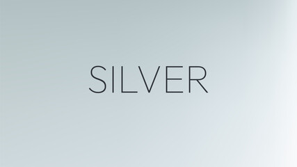 Silver foil gradient background. Chrome surface with transparent glass shine. Subtle gray reflection for modern visuals.
