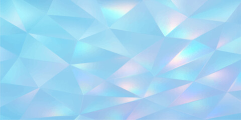 Obraz premium Abstract blue geometric triangle pattern for a futuristic vector design or polygon mosaic wallpaper