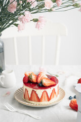 Variety Of Cakes Arranged On Dessert Table