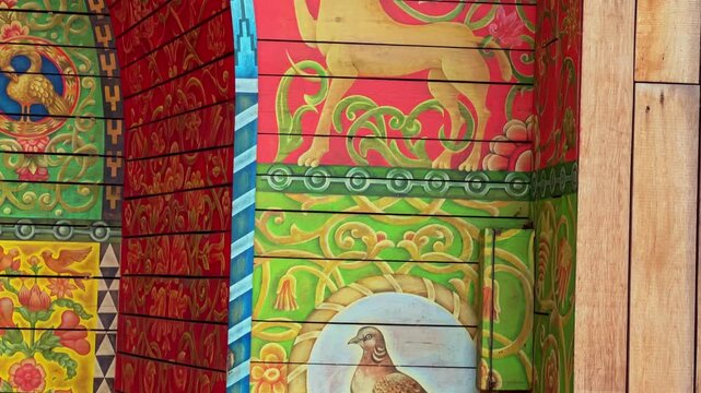 Animalistic patterns in Symbolic Synagogue, Babyn Yar, Kyiv, Ukraine