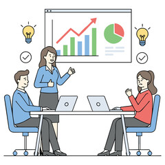 Business Success Vector Illustration