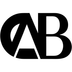 An elegant logo combining the initials AB in sleek minimal form