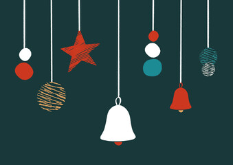 noel_guirlande_boule_cloche_rouge_blanche_jaune_bleu © Studioliloug