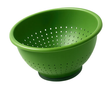 Non-slip plastic colander for stable vegetable washing in busy kitchens.