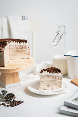 Artistic Fresh Dessert Table With Assorted Cakes