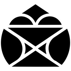 A simple UI envelope vector designed for message and mail interfaces