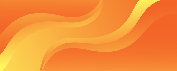 Abstract wave orange color background. Dynamic shapes composition.Vector Eps10