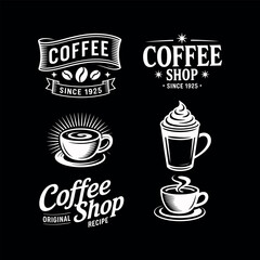 Coffee typography vector t-shirt design print