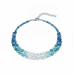 Stone String Stone Beaded Bracelet isolated watercolor vector illustration svg