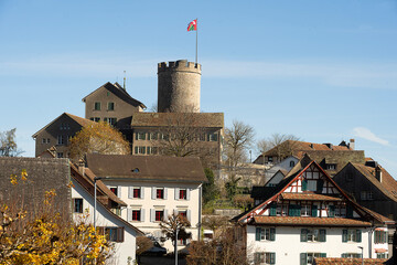 Teilansicht von Regensdorf, Kanton Z&uuml;rich, Schweiz