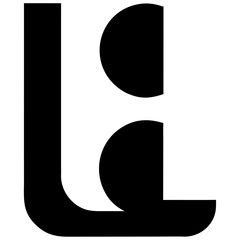 A geometric minimalist L logo designed with structured clarity