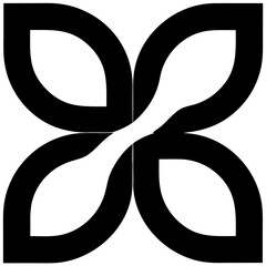 A linear L emblem showcasing futuristic geometric form