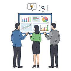 Data Analysis Vector Illustration