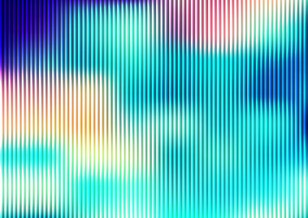Bright, colorful rainbow lines pattern with motion creates an abstract digital art wallpaper design
