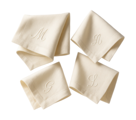 Personalized cotton napkins for unique dining experiences at home.