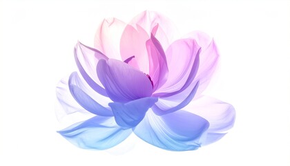 Fototapeta premium Pastel Lotus Flower with white background.