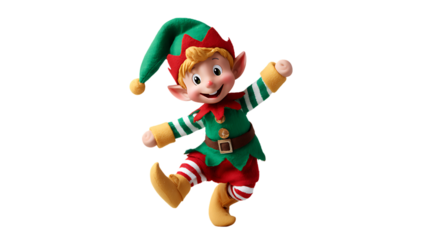 christmas elf isolated on white background