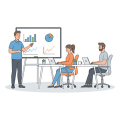 Data Presentation Vector Illustration