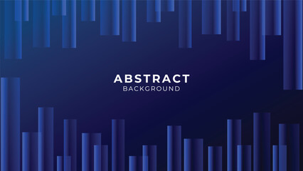 Futuristic Abstract Bar Background with Vertical Blue and Dark Blue Gradient Lines for Technology, Data, and Corporate Digital Presentation Layouts