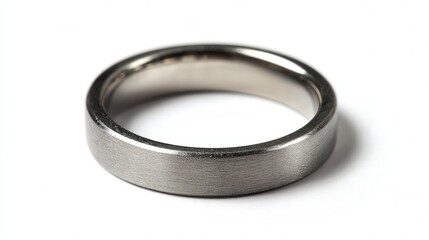 Metal ring isolated on white background