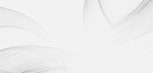 white background abstract. solid curved line art design.