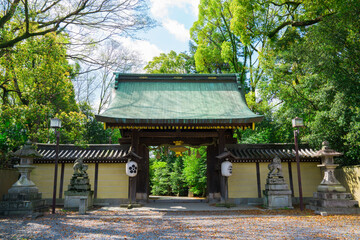 京都　北野天満宮の北門
