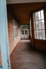 Fototapeta premium Vorohta Carpathian Mountains Landscape with Historic Viaduct and Traditional Wooden Architecture