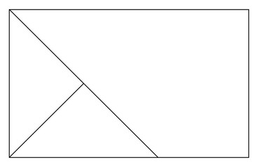 Asymmetry Photography composition rules colorful frame design template.