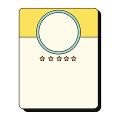 Retro user interface tabs and icons. Computer software screen panels and dialog boxes, retro desktop computer interface with frames.