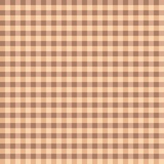 Seamless Brown Gingham Pattern for Background and Fabric Design
