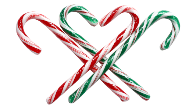 candy canes in a glass