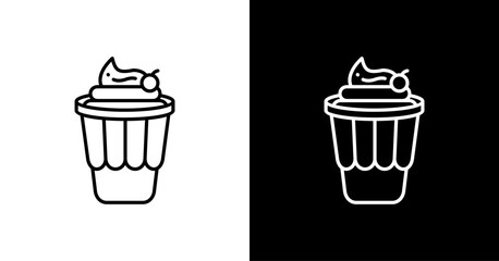 Sundae  White Icon Set Design