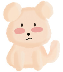 Fototapeta premium Cute Brown Dog PNG | Fluffy Puppy Illustration | Cartoon Animal Clipart