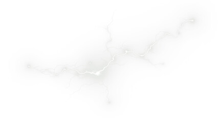 Abstract lightning png overlay with soft glow effect, showcasing dynamic energy and movement, perfect for enhancing visual designs and creative projects with copy space