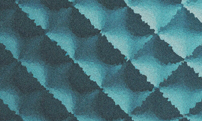 Abstract teal textured noise pattern background design with digital grain effect