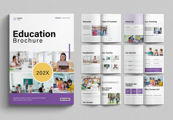 Education Brochure Template Design Layout