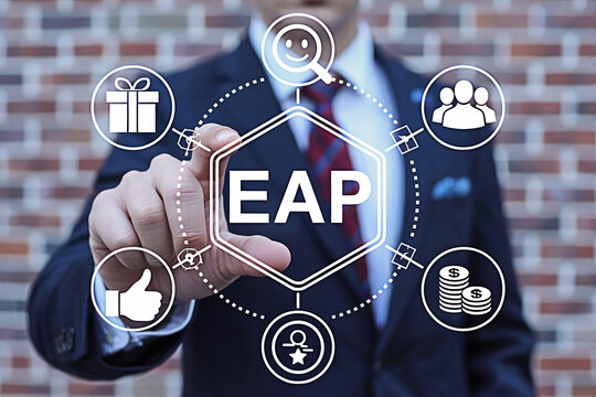 Employee assistance program eap benefits concept for business wellness and support services for staff success