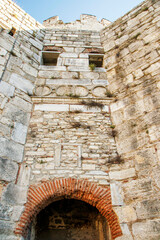 entrance to the old medieval castle, istanbul