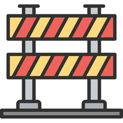 Traffic Barrier Icon