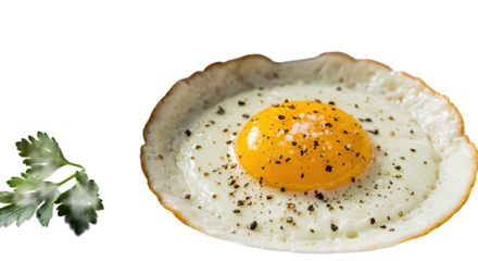 Fried egg breakfast food sunny side up egg yolk protein healthy eating delicious meal   